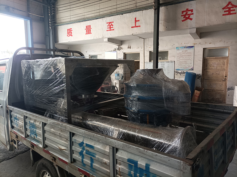 螺旋料倉、旋振篩發貨